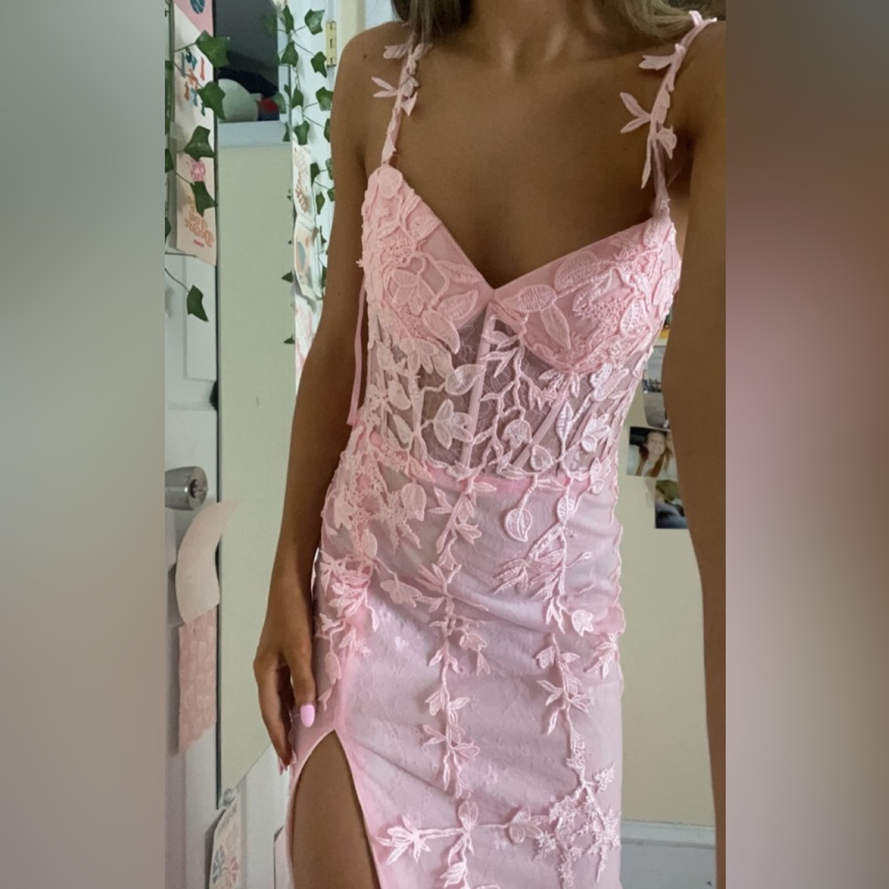 00 Light Pink Prom dress